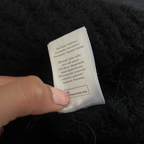 ✨ ROTATE Birgerchristensen Black Sweater Pullover Top - Picture 10 of 10